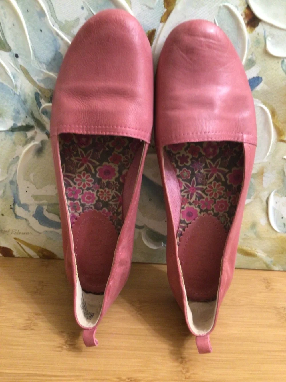 Latigo Leather Shoes Women's Leather Bettie Flats Ballet Size 9,5